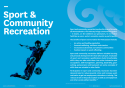Sport and Recreation Industry Scan 2017