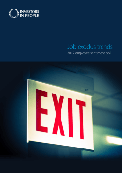 Job exodus trends - Investors in People