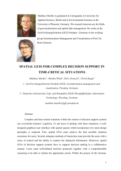 A spatial concept for an actor-oriented design for decision