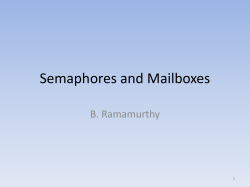 Semaphores and Mailboxes