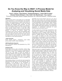 Do You Know the Way to SNA?: A Process Model for Analyzing and