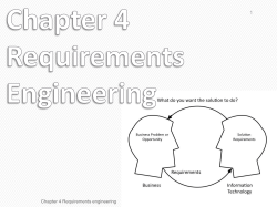 Chapter 4 Requirements engineering