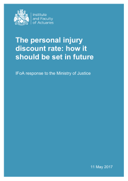 The personal injury discount rate: how it should be set in future