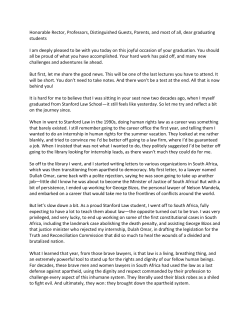 Honorable Rector, Professors, Distinguished Guests, Parents, and