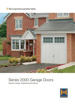 Series 2000 Garage Doors