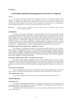 A knowledge acquisition and management system for ECG diagnosis