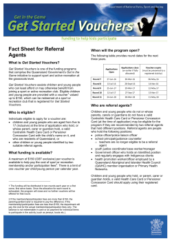 Get Started Vouchers Referral Agent Fact Sheet