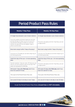 Period Product Pass Rules