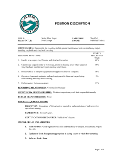 POSITION DESCRIPTION