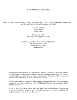 The Joint Identification of Utility and Discount Functions From Stated