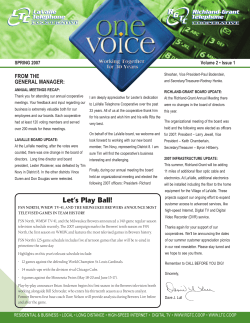 Let`s Play Ball! - LaValle Telephone Cooperative