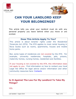 Can Your Landlord Keep Your Belongings