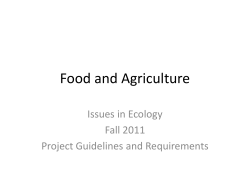 Food and Agriculture