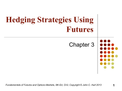 Hedging Strategies Using Futures
