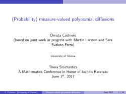 (Probability) measure-valued polynomial diffusions