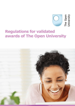 Regulations for validated awards of The Open University.doc