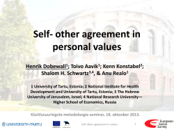 Self-other agreement