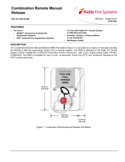 Combination Remote Manual Release