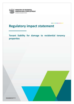 Tenant liability for damage to residential tenancy properties