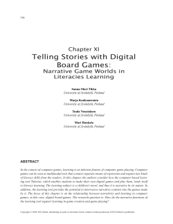 Telling Stories with Digital Board Games