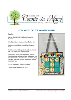 Tic Tac Toe Magnetic Board Tutorial