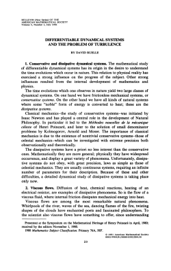 DIFFERENTIABLE DYNAMICAL SYSTEMS AND