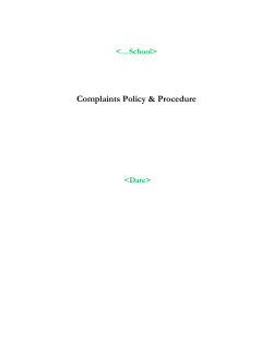 draft for consultation - Boynton Primary School