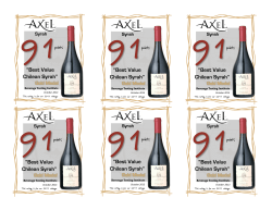 Best Value Chilean Syrah