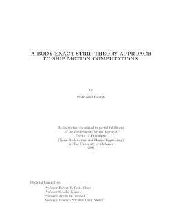 a body-exact strip theory approach to ship motion