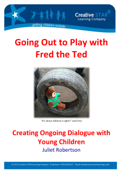 Going Out to Play with Fred The Ted