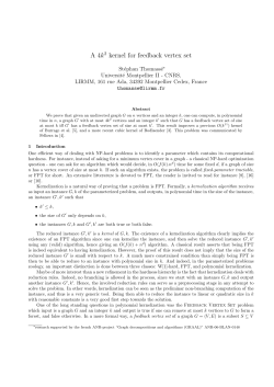 A quadratic kernel for feedback vertex set