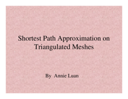 Shortest Path Approximation on Triangulated Meshes