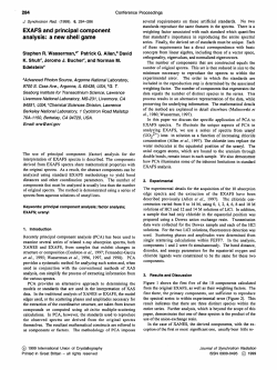 EXAFS and principal component analysis: a new shell game
