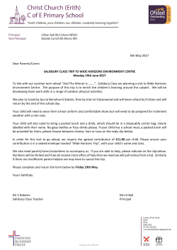 Salisbury Class Trip Wide Horizons