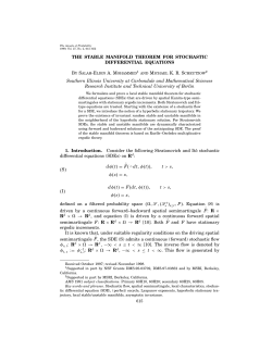 THE STABLE MANIFOLD THEOREM FOR