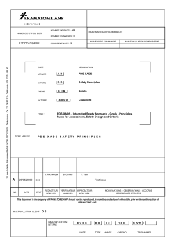 10.1 Design Basis Initiating Events