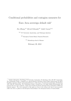 Conditional probabilities and contagion measures for Euro Area