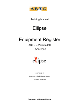 Ellipse Navigation Reference Manual - ARTC