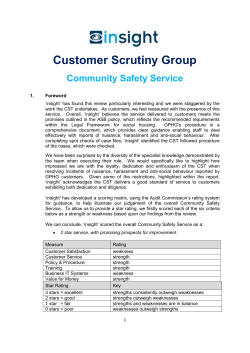 Community safety scrutiny report 2015