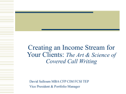 Covered Call Writing