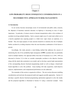 chapter 4. low-probability high consequence considerations in