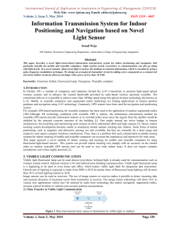 Information Transmission System for Indoor Positioning and