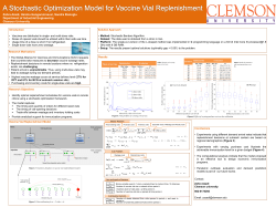 A Stochastic Optimization Model for Vaccine