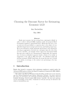 LGD Discount Rate