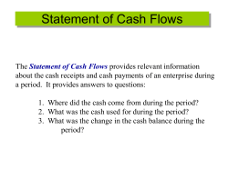 Cash Flows from Investing Activities