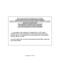 full-time employee personnel actions part