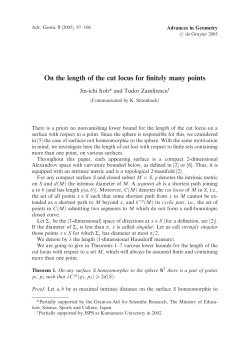 On the length of the cut locus for finitely many