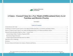 A Future - Focused Vision for a New Model of Differentiated Entry