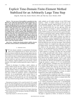 Explicit Time-Domain Finite-Element Method Stabilized for