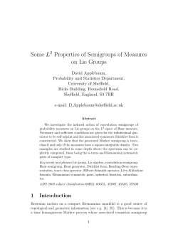 Some L2 Properties of Semigroups of Measures on Lie Groups